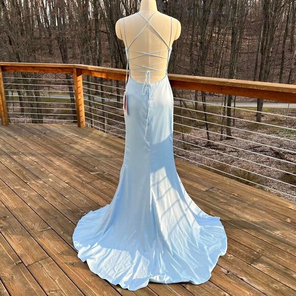 Blue Prom Formal Dress - Picture 1 of 8